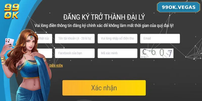 Quy trình đăng ký tài khoản trở thành đại lý 99ok